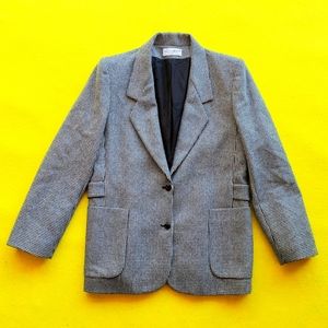 Vintage Bill Blass Houndstooth Blazer Jacket